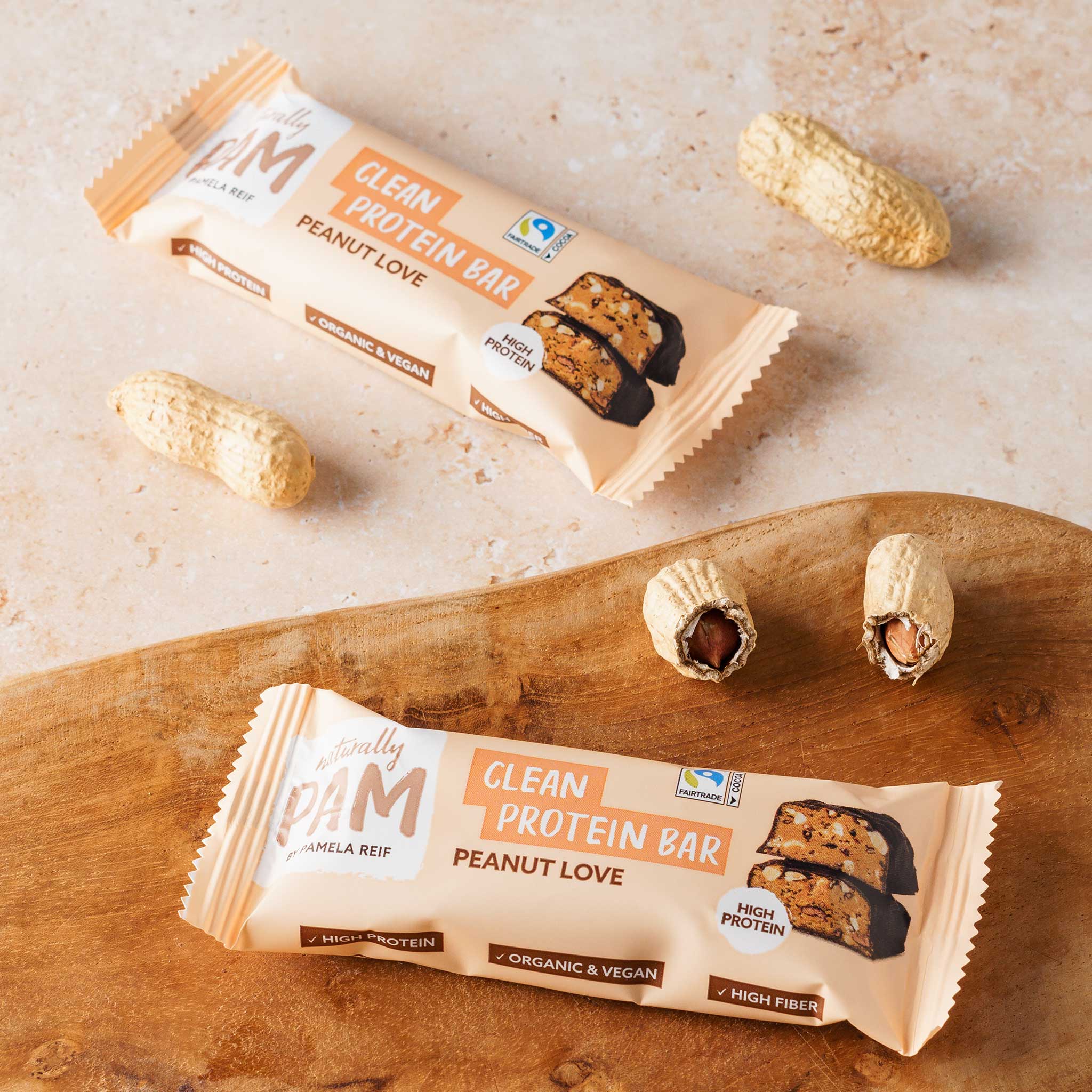 Naturally Pam Clean Protein Bar Peanut Love