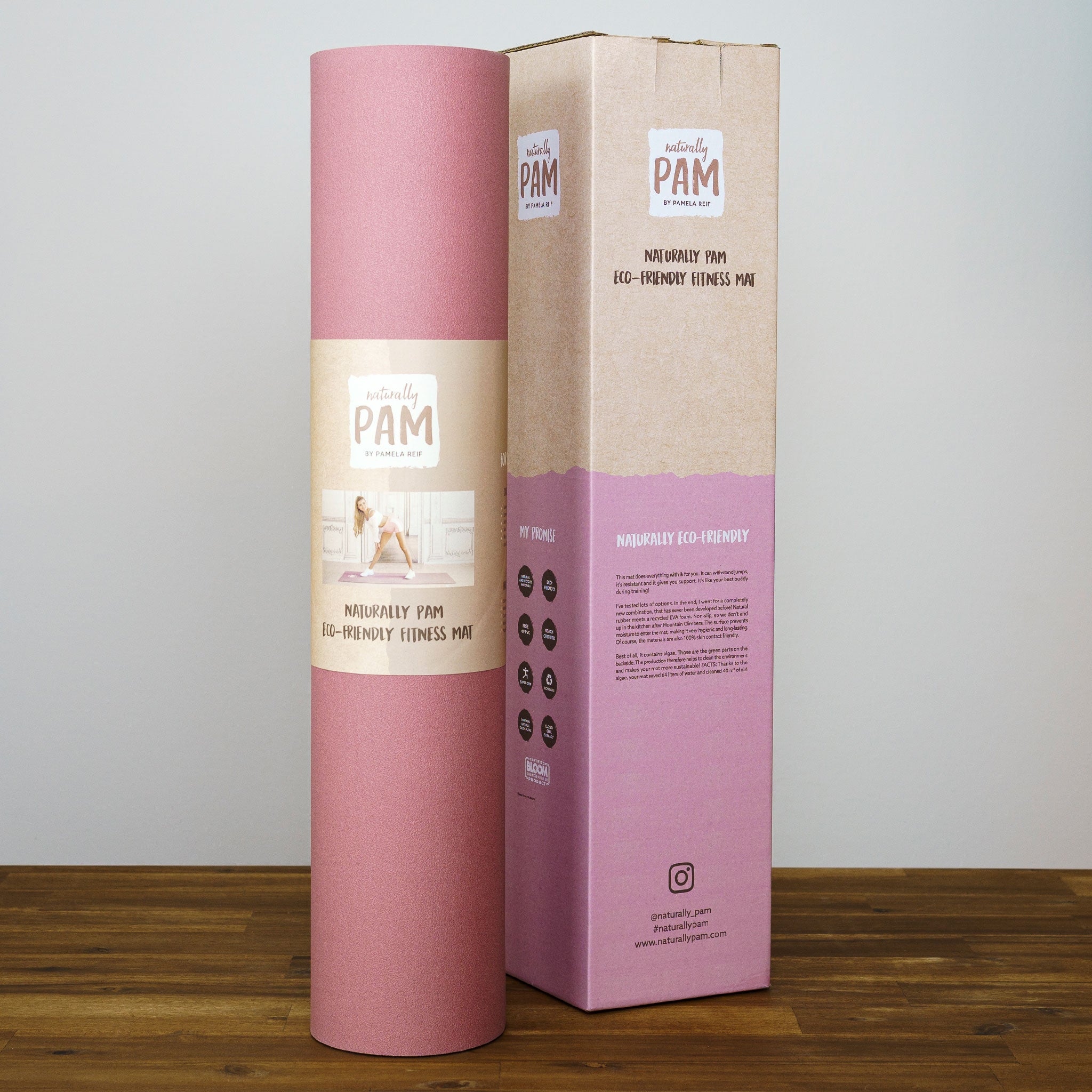 Naturally Pam Fitness Mat Pink