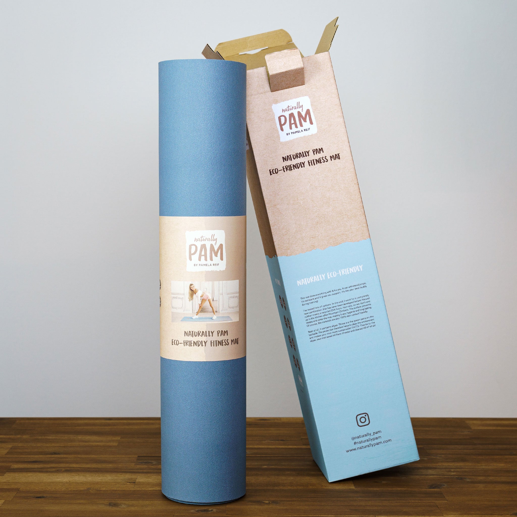 Naturally Pam Fitness Mat Blue