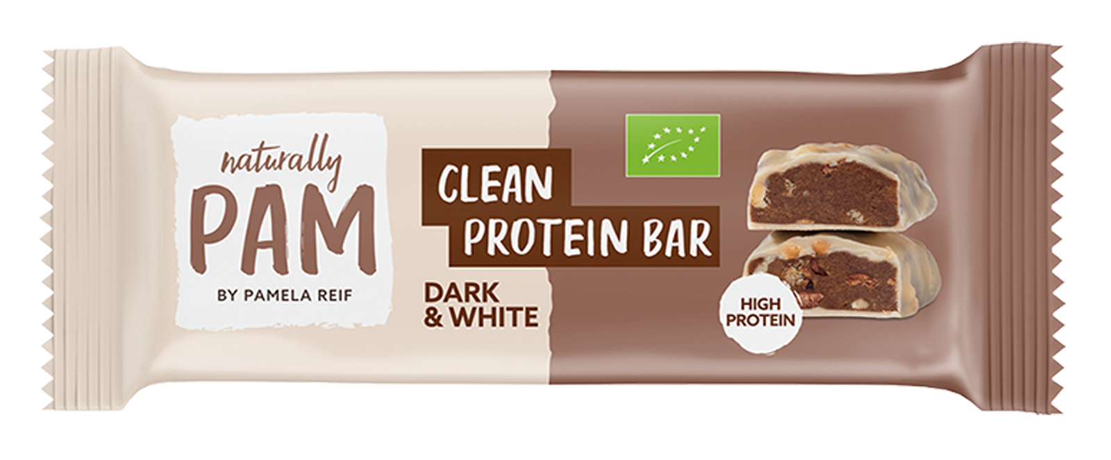 Naturally Pam Clean Protein Bar Dark &amp; White - Verpackung