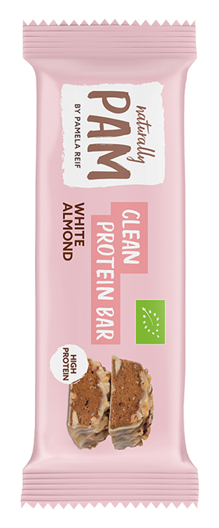 Naturally Pam Clean Protein Bar White Almond - Verpackung