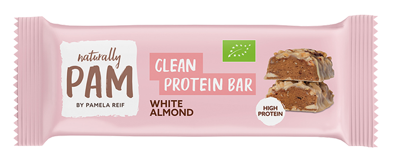 Naturally Pam Clean Protein Bar White Almond - Verpackung