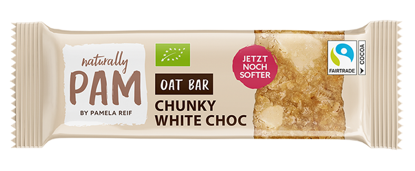 Naturally Pam Oat Bar Chunky White Choc - Verpackung