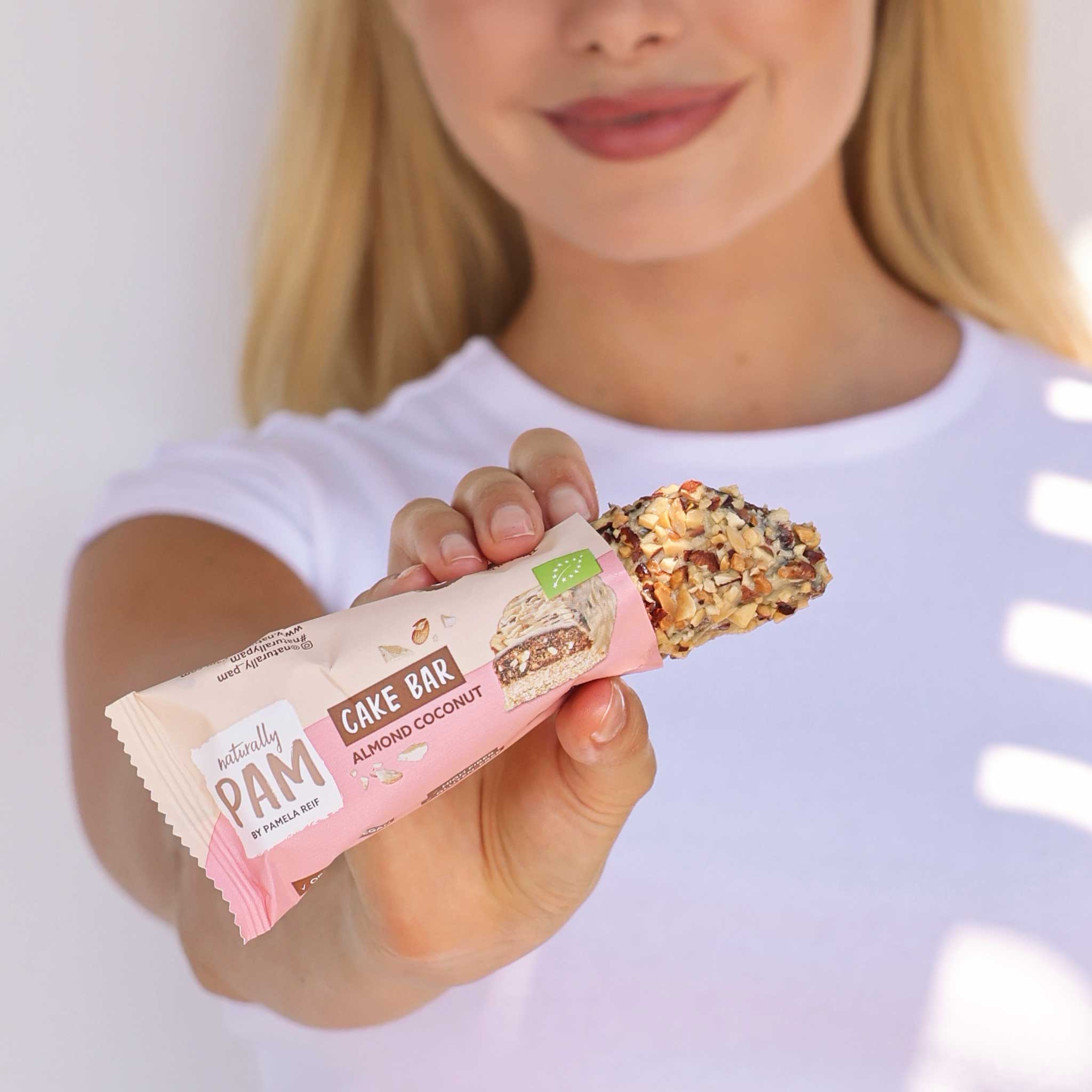 Naturally Pam Cake Bar Almond Coconut