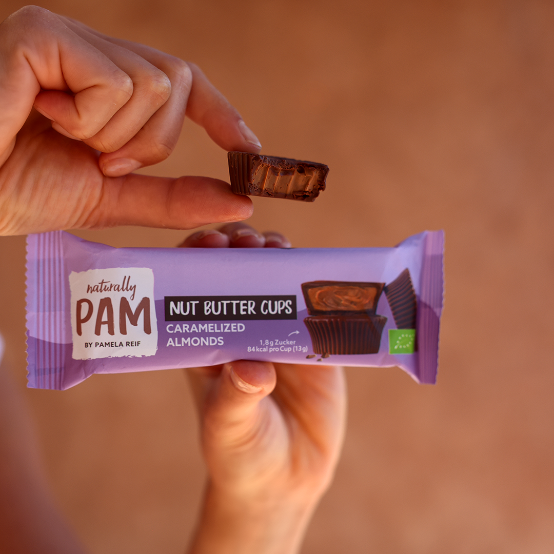 Naturally Pam Nut Butter Cups Caramelized Almonds