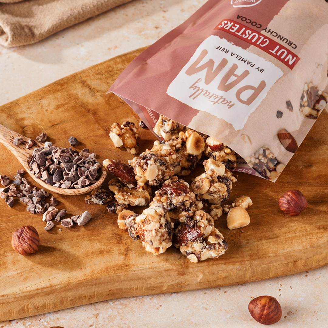 Naturally Pam Nut Clusters Crunchy Cocoa