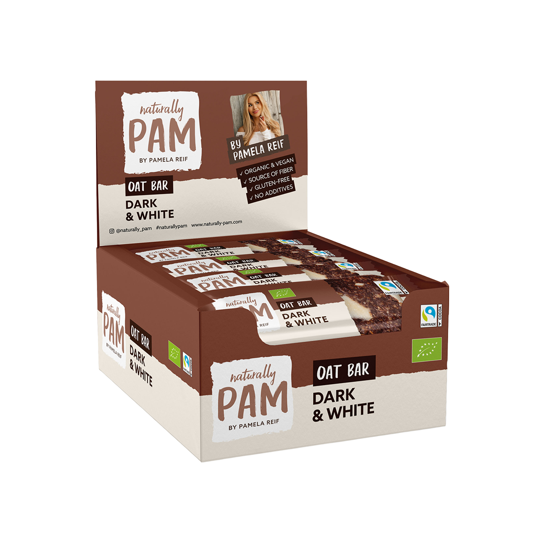 Naturally Pam Oat Bar Dark & White